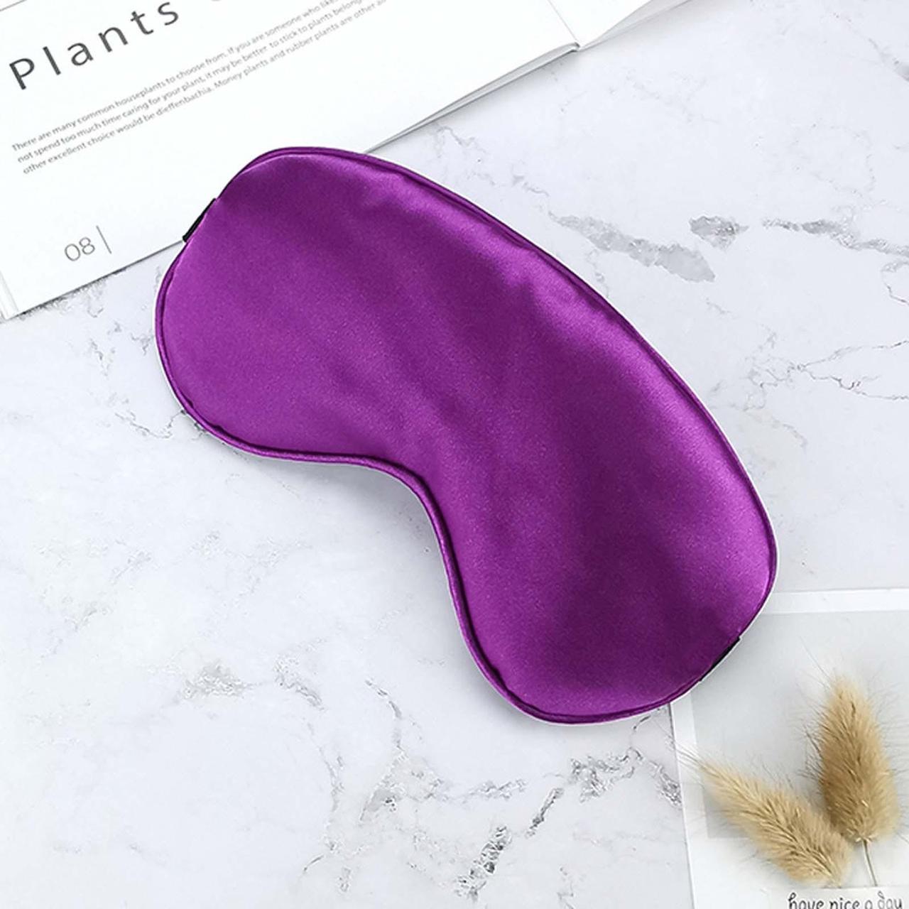 Маска для сну із шовку Silenta Silk Лілова + беруші