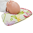 Подушка ортопедична для новонароджених з фіксацією для голови Тюльпанчик 27х18 см Квіти, фото 2