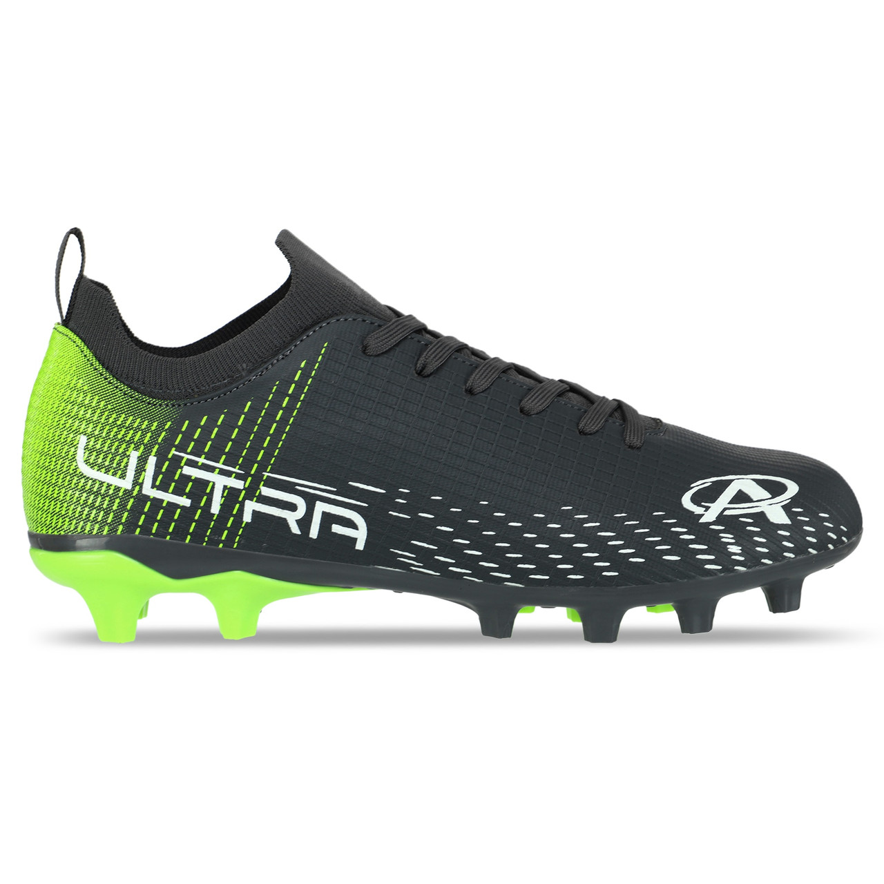 Бутси футбольні з носком SP-Sport Ultra 0402-14 розмір 40 Dark Grey-Neon Green