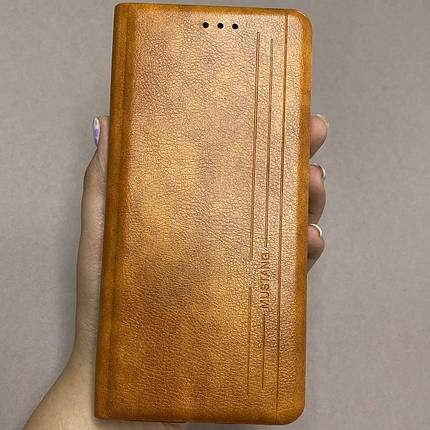 Чохол-книга для Xiaomi Redmi 9C шкіряна книжка на телефон сяомі редмі 9с коричнева prm, фото 1