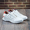 Чоловічі шкіряні кросівки (натуральна шкіра) білі демісезонні, взуття для чоловіків на весну осінь, розміри 40-45, фото 3