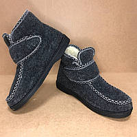 Жіночі суконні бабуші 37р, Калоші утеплені чорного кольору, Валянки шиті, Жіночі черевики з нейлону IT-39