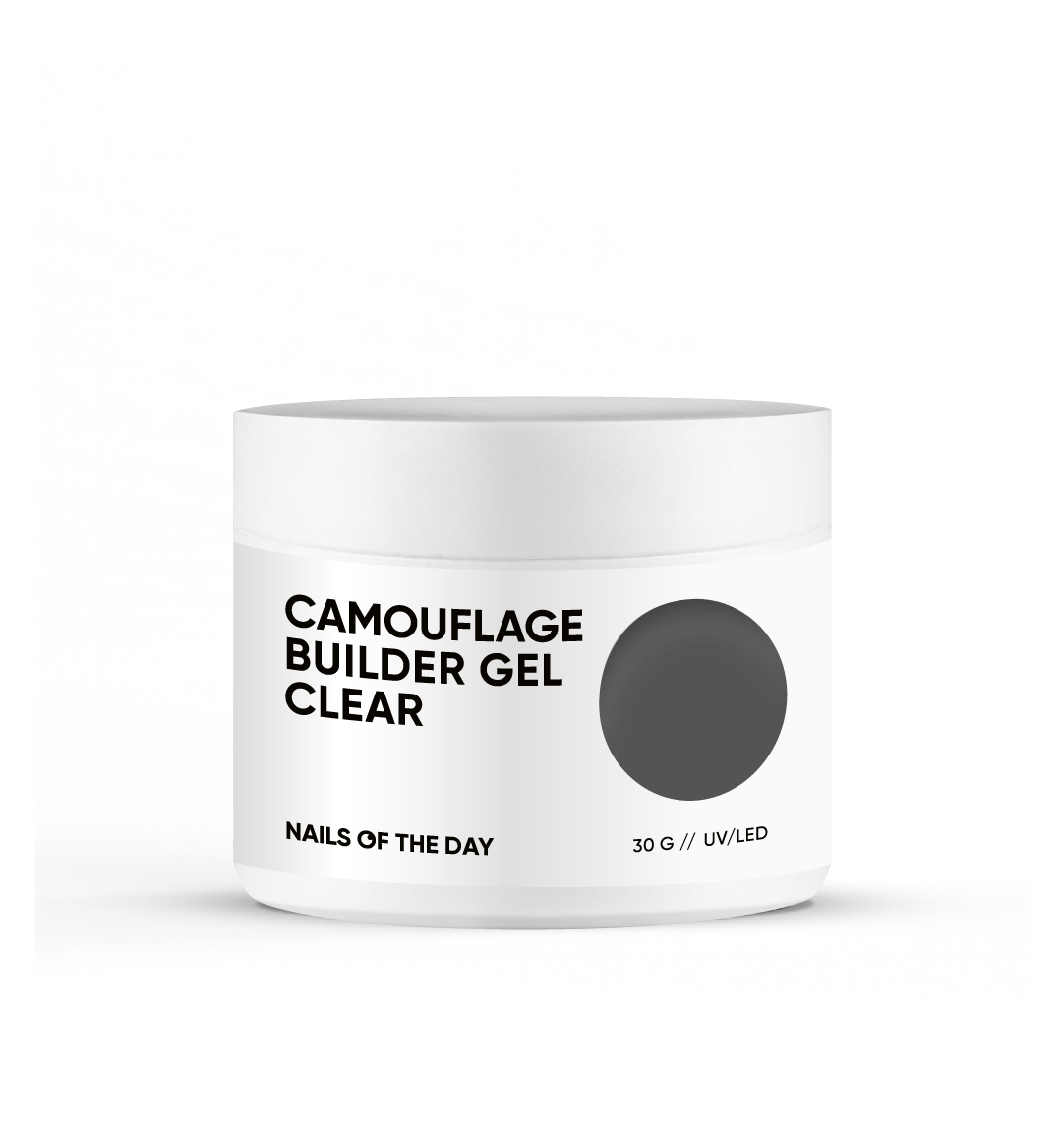 NAILSOFTHEDAY Camouflage builder gel clear — прозорий густий камуфлюючий будівельний гель для нігтів, 30 г, фото 1