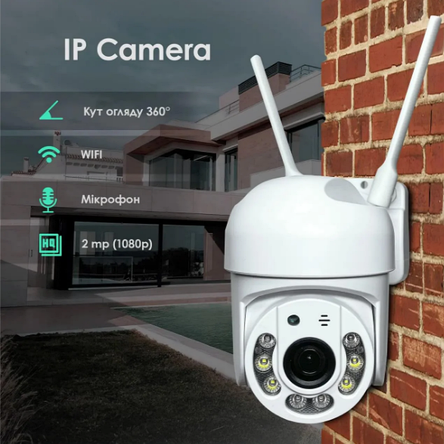 Wi-Fi камера відеоспостереження IP Smart Camera HD YHQ03S 2,0 Мп, поворотна 360 градусів, керування з телефону, фото 1