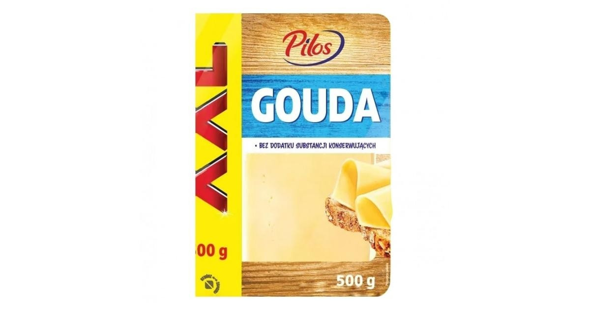 Сир нарізка Gouda Pilos, 500г