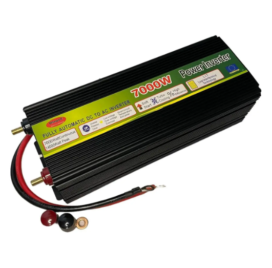 Перетворювач Wimpex 7000W, інвертор 12V-220V, 2 розетки, USB вхід, фото 1