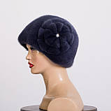 Жіноча норкова шапка "Кулька Дві Ромашки", фото 6