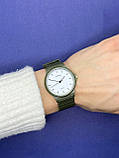 Жіночий кварцевий зелений наручний годинник Skmei 1419AG Army Green, фото 2