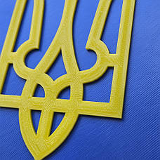 Постер на стіну Тризуб України "Герб України 3Д" у розмірі 20х25см, фото 6