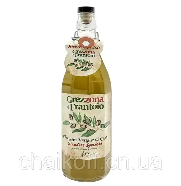 Олія оливкова нефільтрована Grezzona di Frantoio 1000 мл (Італія), фото 1