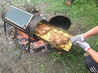 Духовка на дровах и углях (эффект сельской печки)