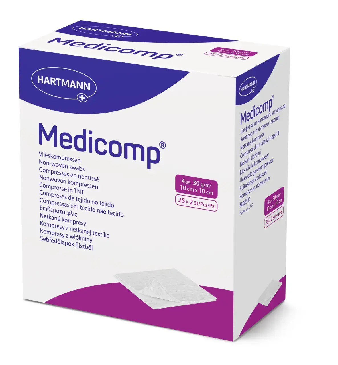 Серветки Medicomp 10х10 см (25х2 шт./уп.)