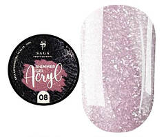 Акрил-гель Saga Professional Acryl Gel №08, 13 мл