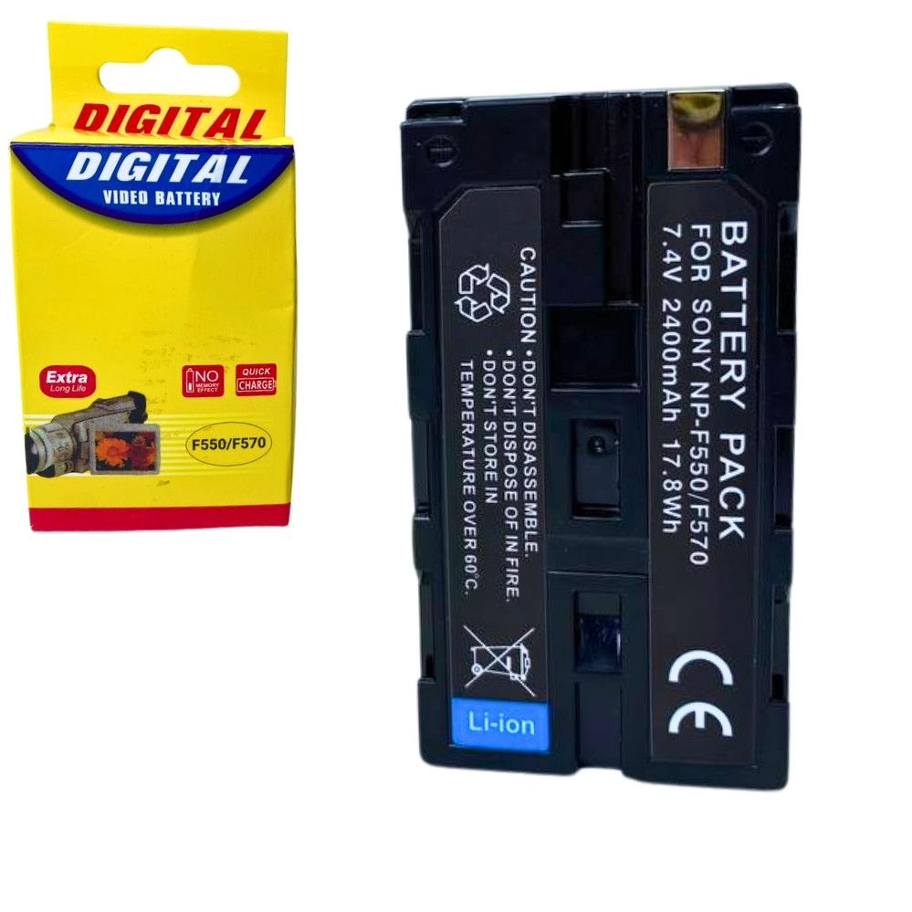 Акумулятор для відеосвітла на 2400 мАг батарея для відеокамер 7.4В, фото 1