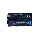 Акумулятор для відеосвітла на 2400 мАг батарея для відеокамер 7.4В, фото 9