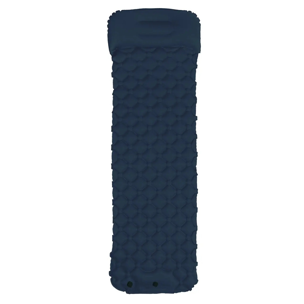 Надувний туристичний матрац Sleeping Pad з подушкою м вбудованим насосом 180х65см Navy Bue (3_05012)