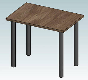 СТАНДАРТ 2 стіл дуб ансберг темний/чорний