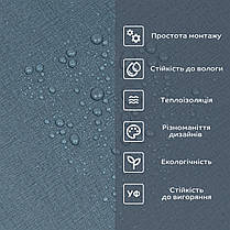 Вінілові шпалери 3м 60 см 2 мм самоклеючі плитка в рулоні Мат (D) SW-00002035, фото 5