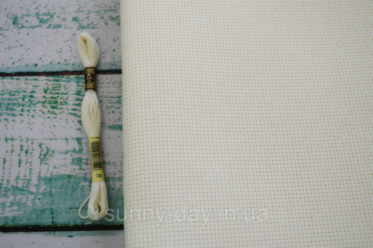 Канва Аіда 9 каунт кремова, 50*50см, фото 1