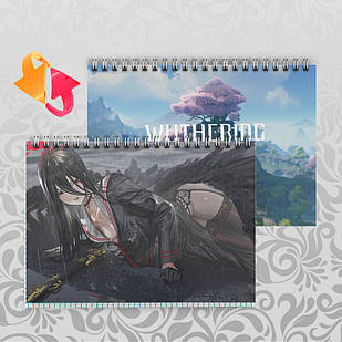 Зошит А5 48 арк. на пружині у клітинку 60 гр.м² Wuthering Waves