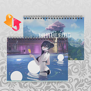 Зошит А5 48 арк. на пружині у клітинку 60 гр.м² Wuthering Waves 003