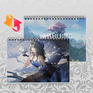 Зошит А5 48 арк. на пружині у клітинку 60 гр.м² Wuthering Waves 008