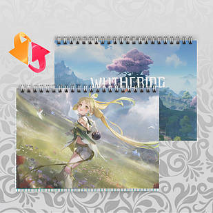 Зошит А5 48 арк. на пружині у клітинку 60 гр.м² Wuthering Waves 011