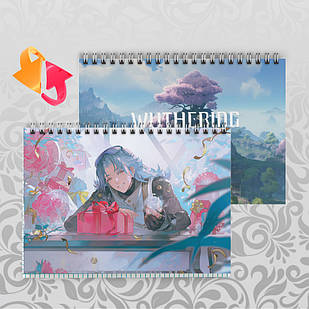 Зошит А5 48 арк. на пружині у клітинку 60 гр.м² Wuthering Waves 015