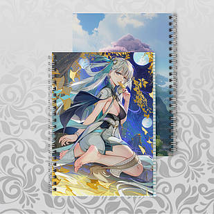 Зошит А5 48 арк. на пружині у клітинку 60 гр.м² Wuthering Waves 018