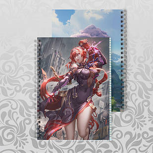 Зошит А5 48 арк. на пружині у клітинку 60 гр.м² Wuthering Waves 019