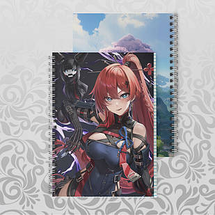 Зошит А5 48 арк. на пружині у клітинку 60 гр.м² Wuthering Waves 021