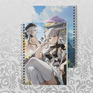 Зошит А5 48 арк. на пружині у клітинку 60 гр.м² Wuthering Waves 024