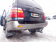 Фаркоп Toyota Land Cruiser 100 1998-2007 (Тойота Ленд Крузер 100) балка під бампером Американська вставка під квадрат