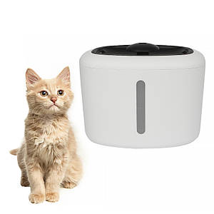 Автоматична поїлка-фонтан Smart water dispenser 2,5 л електрична з USB з фільтром очищення води для