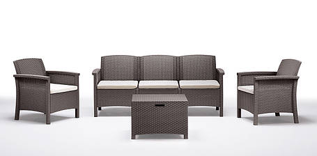 Набір садових меблів BICA Venezia 3, сіро-бежевий, фото 1