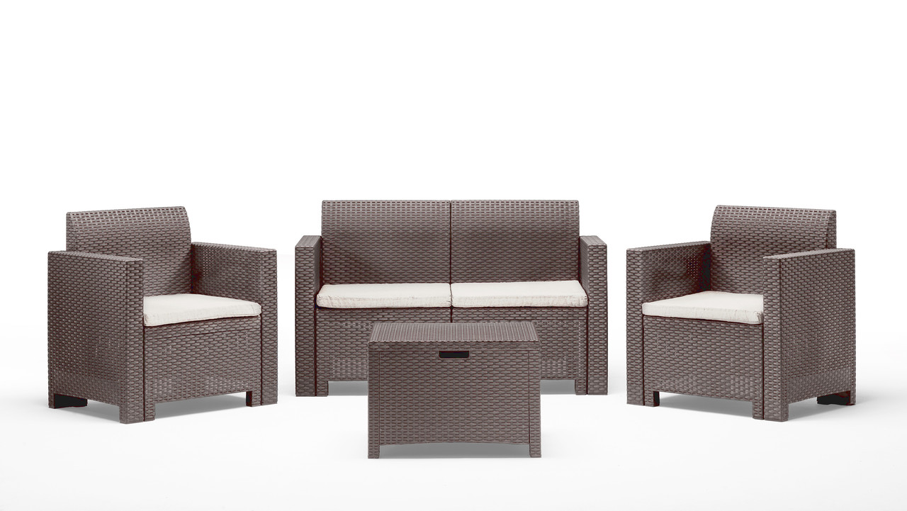 Набір садових меблів BICA Nebraska 2, сіро-бежевий