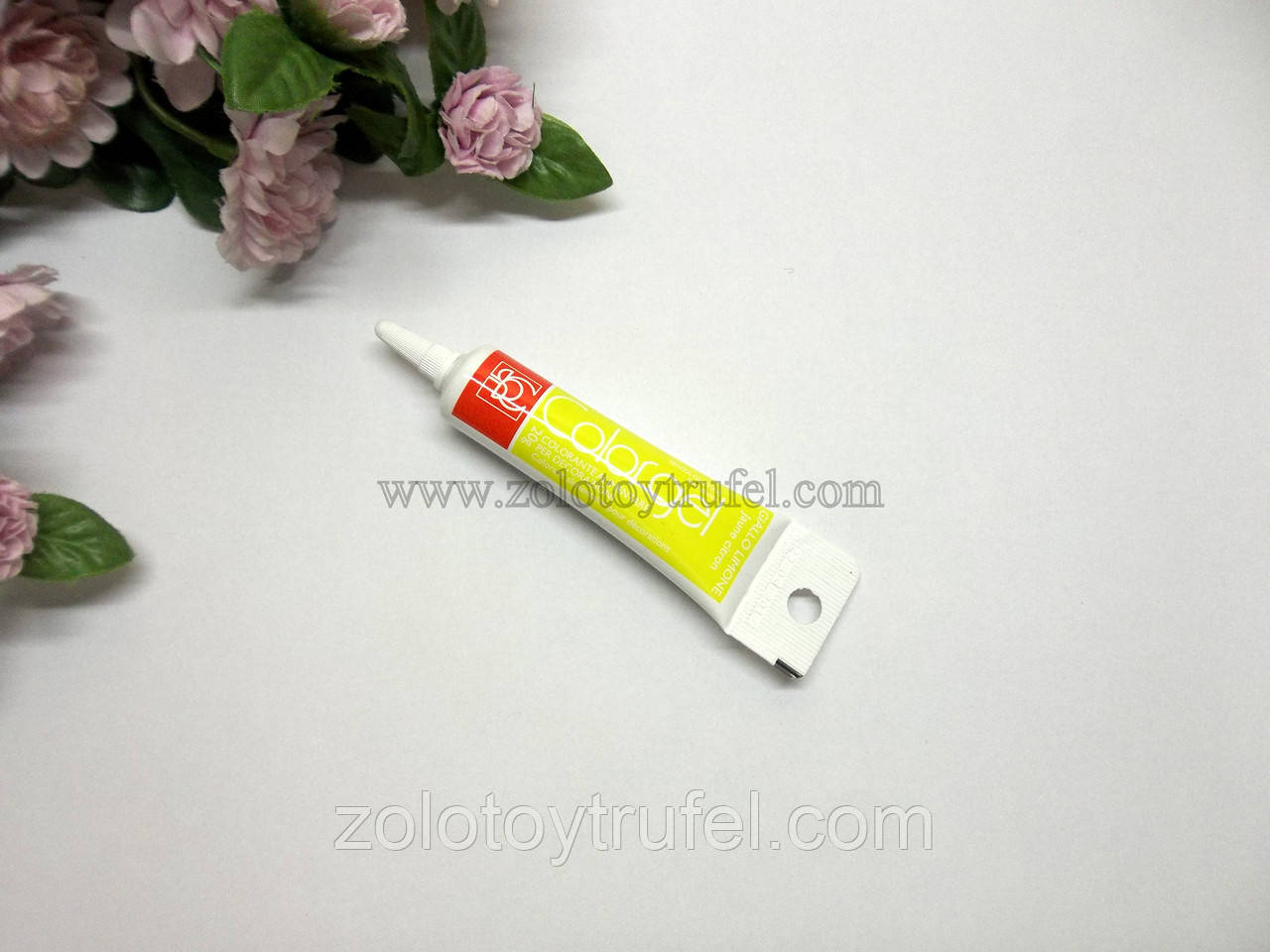 Барвник гелевий "Жовтий (Giallo limone) 20 г." ТМ "Modecor"