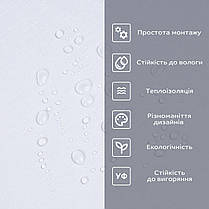 Самоклеюча вініловая плитка в рулоні 600х3000х2мм Біле дерево Мат SW-00002057, фото 5