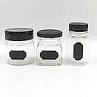 Набір наліпок на банки для спецій та круп (24+27 шт.), маркер, фото 4