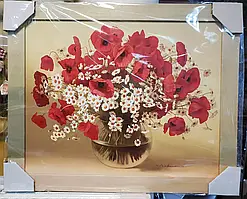 Картина-репродукція "Ромашки та маки" (38 x 48 см) RP0148