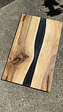 Дошка кухонна з дерева і епоксидної смоли, Розмір 27*43см, фото 2