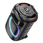 Акустика-караоке HOCO Winner wireless dual - mic outdoor BT speaker HA5 |BT5.0/USB/AUX/TF, 60W, TWS, 12h| чорна, фото 3