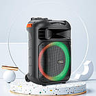 Акустика-караоке HOCO Winner wireless dual - mic outdoor BT speaker HA5 |BT5.0/USB/AUX/TF, 60W, TWS, 12h| чорна, фото 8