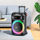 Акустика-караоке HOCO Winner wireless dual - mic outdoor BT speaker HA5 |BT5.0/USB/AUX/TF, 60W, TWS, 12h| чорна, фото 9