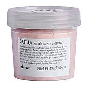 Паста-скраб Davines SOLU sea salt scrub cleancer з морською сіллю для глибокого очищення шкіри голови, 250 мл