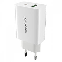 СЗП Proove Rapid 20W (Type-C + USB) white