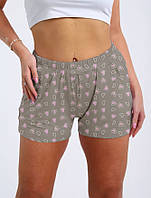 Шорти жіночі сірі в сердечка S