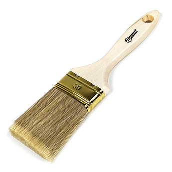 Кисть флейцева Polax 2,5" тип "Чемпіон" професійний, штучний ворс, дерев'яна ручка (06-004)