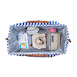 Сумка для мами Childhome Mommy bag stripes, electric blue, фото 8