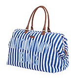 Сумка для мами Childhome Mommy bag stripes, electric blue, фото 4